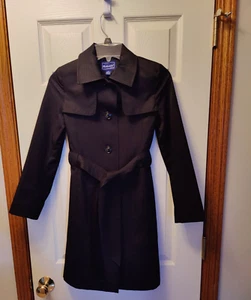 Rothschild Women's Dressy Black Coat/Belt Classy Style Size 12-Read - Picture 1 of 11