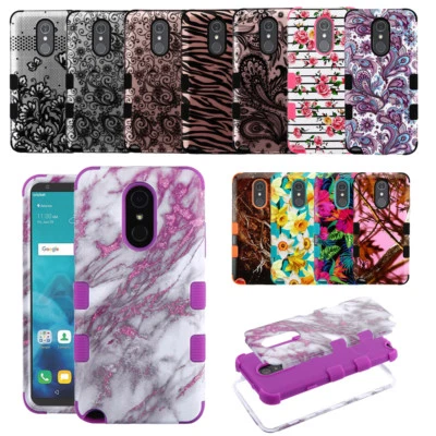 Military Grade Certified Shockproof Case Dual Layer Cover for LG Stylo 4 Q710 - Image 1 of 4