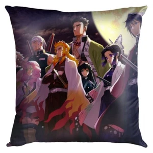 Demon Slayer - The Hashiras under the Moon Pillow Case NEW Kimetsu no Yaiba - Picture 1 of 2