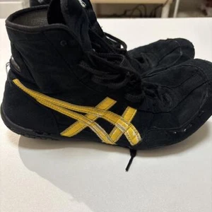 chaussures de boxe de lutte asics noir or US8 (25,5 cm) 1083A001 EX-EO TWR900 Next - Photo 1/6