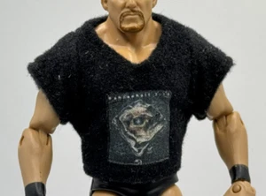 Camisa Negra WWE WWF Accesorio Mattel Figura Ropa 1/12 E5 - Imagen 1 de 1