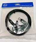 Dell Premium Laptop Keyed Lock Security Cable 6ft Black - New