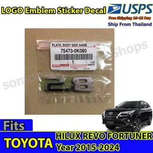 Toyota Hilux Revo Fortuner 2.8 Side Logo Emblem Decal 2015-2024 Genuine - Picture 1 of 9