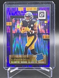 2022 Donruss Optic George Pickens 228 Purple Shock Steelers RC NM-MT