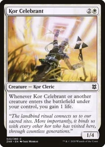 Kor Celebrant (022) Zendikar Rising ZNR MTG Magic - Imagen 1 de 1