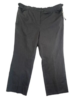 NWT Maggie Barnes Womens Sz 24W The Jayne Pants Comfort Back Elastic BLK Zipper - Image 1 of 4