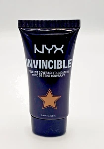 NEW NYX Invincible Fullest Coverage Foundation 0.85fl oz INF05.5 NUDE BEIGE - Picture 1 of 2
