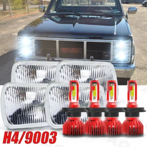 For Chevrolet Camaro Iroc-Z 1982-1992 4PCS 4x6\" LED Headlights Hi/Lo Beam - Foto 1 di 20