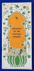Vintage Air India Airlines Indian Recipes Cookbook-Maharajah Cooking Vegetarian - Picture 1 of 11