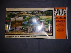 VINTAGE Con-Cor Sandhouse & Diesel Fuel Facility 9029 HO ***NIB*** - Picture 1 of 5