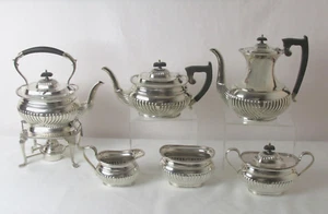 CLASSICAL & COMPLETE MADE IN SHEFFIELD SILVER PLATED 6 PC SERVICE C: 1910 - Picture 1 of 14