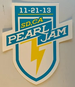 PEARL JAM PEGATINA OFICIAL CONCIERTO EVENTO! SAN DIEGO, CA 21 NOV 2013 VIEJAS ARENA - Imagen 1 de 1