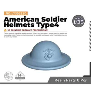 LY35231D 1/35 Modelo Actualización Piezas Cascos Soldado Americano Tipo 4 IMPRESIÓN 3D - Imagen 1 de 3
