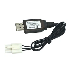 LiFePO Batt 6.4V 600mA USB Charger EL4.5-3P Rev plug for RC Car Truck Speed Boat - Picture 1 of 13