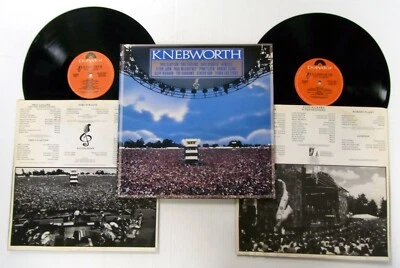 KNEBWORTH 2xLP Live 1990 PINK FLOYD Dire Straits GENESIS Phil Collins VG+ vinyl - Image 1 of 4