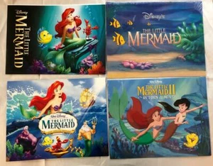Lote de 4 juegos de impresión artística de Disney en carpetas La Sirenita I + II 16 piezas en muy buena condición - Imagen 1 de 12