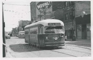 9F915 RP 1950s CHICAGO TRANSIT AUTHORITY STREET RAILWAY CAR #7230 - Picture 1 of 1