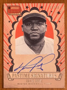 David ORTIZ 2013 Panini America's Pastime Signatures On Card AUTO #DO 18/49 NM