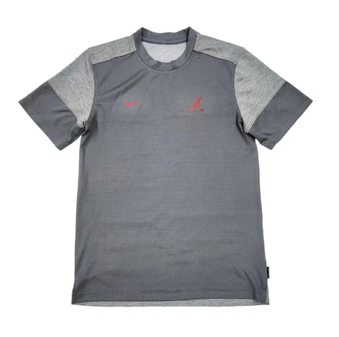 Alabama Crimson Tide Nike Shirt Mens Small S Dri-Fit On-Field Bi-Color Gray Cover