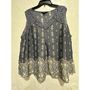 Ärmelloses Freizeittop für Damen Größe 2X blau - Bild 1 von 5