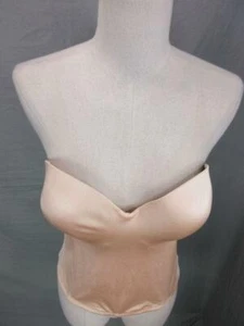 38B Dominique Womens Beige Lined Strapless Shapewear Torsolette 2M - Picture 1 of 10