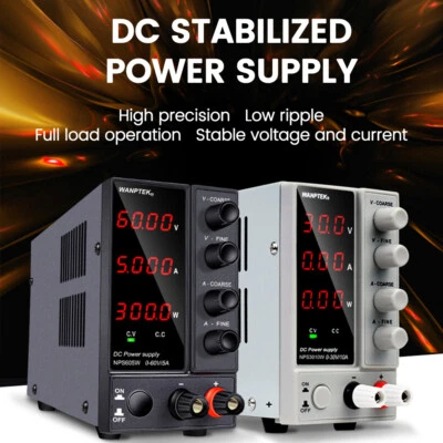 Adjustable DC 30V10A 60V5A Voltage Regulator Stabilizer Switching Power Supply - Image 1 of 4