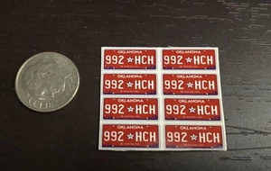 Calcomanías de matrícula Oklahoma Imagine personalizadas escala 1/18 para modelos diecast - Imagen 1 de 1
