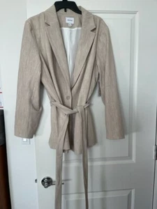 Blazer para mujer Nine West talla XXL beige bolsillo forrado ¡¡NUEVO!!! - Imagen 1 de 5