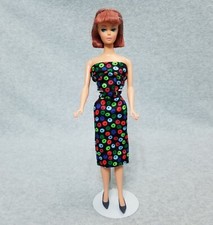 Vintage 1958 1993 Mattel Reproduction American Girl Barbie Doll in tagged dress