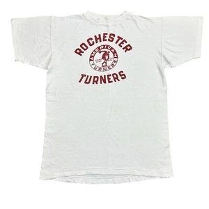 Vintage 50s Champion T-Shirt Men’s Medium Rochester Turners Gym Athletic Club - Picture 1 of 11