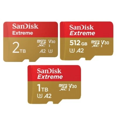 SanDisk 32Go 64Go 128Go 256Go 400Go 512Go 1To 2To Extreme microSD Mémoire Carte - Bild 1 von 2