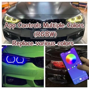 RGB Red Blue Angel Eyes RGBW DRL LED Unit For BMW F80 M3 M4 F32 F86 Headlight - Picture 1 of 8