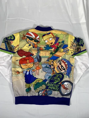 Chaqueta Rocket Power Fanimation Chalk Line Mediana Nueva Sin Etiquetas 2021 Nickelodeon A096 Foto 1 de 4