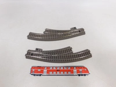 2x Trix H0 Dc Curved Points C Track R1=360 MM 62671 62672 Mint #ED867-0, 5 - Image 1 of 4