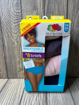 Pack de 10 calzoncillos Fruit Of The Loom para mujer 3X 36G Foto 1 de 3