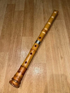 Japanese Instrument Shakuhachi vertical bamboo flute 21inch w/ sign - Picture 1 of 8