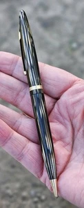 Vintage goldbraun gestreift Sheaffer Druckbleistift Top Sammler Nachlass - Bild 1 von 12