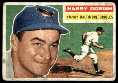 1956 Topps Harry Dorish GB Baltimore Orioles #167 - Image 1 of 2