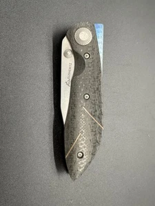 Elishewitz Custom Handmade Liner Lock Folder - Carbon Fiber and Titanium - Picture 1 of 10