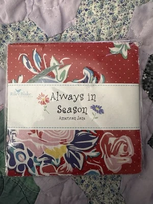 Charm Pack 5" Stacker 42pc Riley Blake "Always In Season" by American Jane - Image 1 of 2