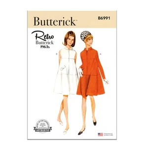 B6991Y5 1960's Vintage Misses' One-Piece Tent Dress Sewing Pattern Packet, De... - Picture 1 of 4