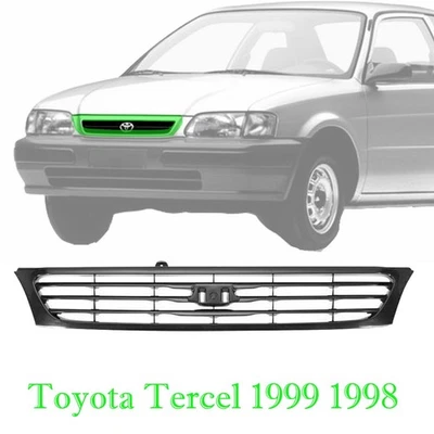 Toyota Tercel Nova Grelha Para 1998 1999 Frente Pintura Preta Completa Para Combinar Plástico T - Imagem 1 de 4
