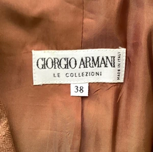 Vintage Giorgio Armani Le Collezioni Herren Freizeit Anzug Sakko 38 hellrot verwaschen - Bild 1 von 9