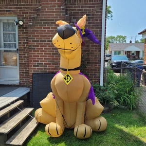 2003 Gemmy 7' Tall Scooby Doo Witch Hat Halloween Airblown Lighted Inflatable - Picture 1 of 5