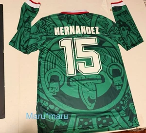 ABA SPORT Mexiko 1998 LUIS HERNANDEZ #15 Trikot LARGE RETRO Home Langarm L - Bild 1 von 4
