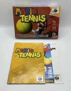 Mario Tennis (Nintendo 64, 2000) N64 Celofán Caja E Insertos Solo SIN JUEGO - Imagen 1 de 9