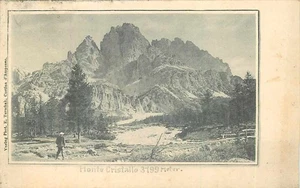 Historische Ansichtskarte Monte Cristallo Dolomiten Alpen Berglandschaft - Picture 1 of 2