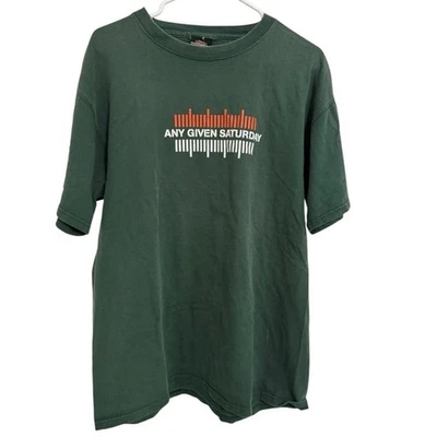 ESPN College Gameday Any Given Saturday Tee Green Vintage Rare Grail Y2K Large - Image 1 of 3
