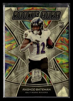 2021 Panini Spectra Rashod Bateman Rookie Aura Gold 1/1 #RO-14 Ravens UZ2348 - Image 1 of 2