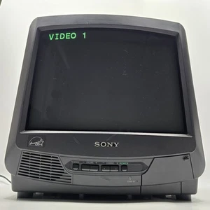Sony Trinitron KV-13M42 CRT TV 13" Vintage Retro getestet funktioniert ohne Fernbedienung siehe Vid - Bild 1 von 21